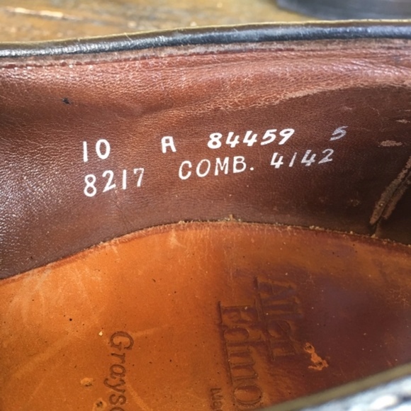 Allen Edmonds Grayson Style Men Size 10 Blk Leathe main image 7